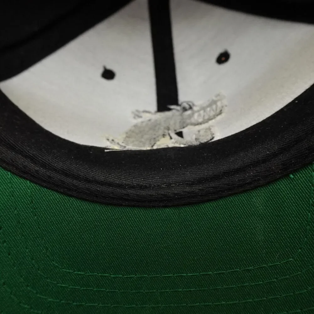 Angry Dog Hat Cap Snap Back Embroidered Cartoon Graphic Yupoong Mens Classic